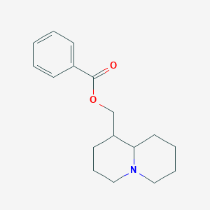 molecular formula C17H23NO2 B3833386 octahydro-2H-quinolizin-1-ylmethyl benzoate 
