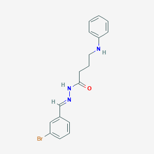 4-anilino-N'-(3-bromobenzylidene)butanohydrazide