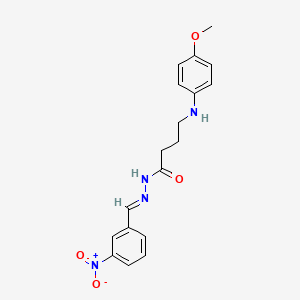 4-[(4-methoxyphenyl)amino]-N'-(3-nitrobenzylidene)butanohydrazide