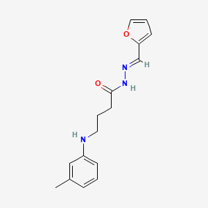 N'-(2-furylmethylene)-4-[(3-methylphenyl)amino]butanohydrazide