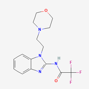 2,2,2-trifluoro-N-{1-[2-(4-morpholinyl)ethyl]-1H-benzimidazol-2-yl}acetamide