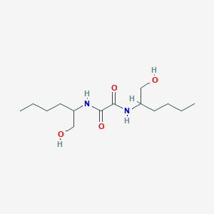 molecular formula C14H28N2O4 B3833466 N,N'-bis(1-hydroxyhexan-2-yl)oxamide 