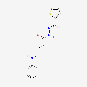 4-anilino-N'-(2-thienylmethylene)butanohydrazide