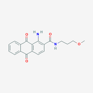 1-amino-N-(3-methoxypropyl)-9,10-dioxo-9,10-dihydro-2-anthracenecarboxamide