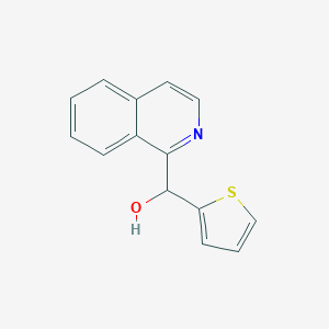 molecular formula C14H11NOS B383389 Isoquinolin-1-yl(thiophen-2-yl)methanol CAS No. 50966-58-0