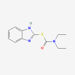 molecular formula C12H15N3OS B3833935 S-1H-benzimidazol-2-yl diethylcarbamothioate 