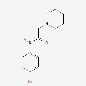 molecular formula C13H17BrN2O B3833944 N-(4-bromophenyl)-2-(piperidin-1-yl)acetamide CAS No. 58479-86-0