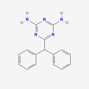 molecular formula C16H15N5 B3834049 6-Benzhydryl-1,3,5-triazine-2,4-diamine 