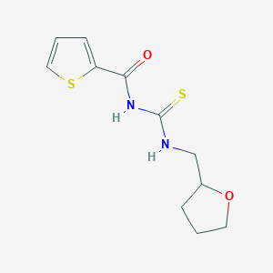 molecular formula C11H14N2O2S2 B383415 N-(oxolan-2-ylmethylcarbamothioyl)thiophene-2-carboxamide CAS No. 379715-58-9