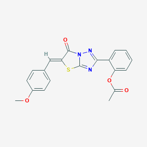 2-[5-(4-Methoxybenzylidene)-6-oxo-5,6-dihydro[1,3]thiazolo[3,2-b][1,2,4]triazol-2-yl]phenyl acetate