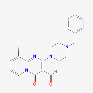 molecular formula C21H22N4O2 B383453 2-(4-benzyl-1-piperazinyl)-9-methyl-4-oxo-4H-pyrido[1,2-a]pyrimidine-3-carbaldehyde CAS No. 384369-36-2
