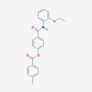 4-((2-Ethoxyphenyl)carbamoyl)phenyl 4-methylbenzoate
