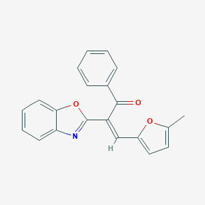 2-(1,3-Benzoxazol-2-yl)-3-(5-methyl-2-furyl)-1-phenyl-2-propen-1-one