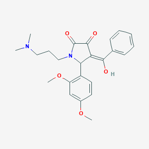 4-benzoyl-5-(2,4-dimethoxyphenyl)-1-[3-(dimethylamino)propyl]-3-hydroxy-1,5-dihydro-2H-pyrrol-2-one
