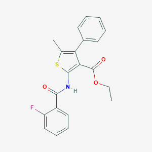 Ethyl 2-(2-fluorobenzamido)-5-methyl-4-phenylthiophene-3-carboxylate