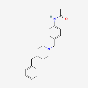 molecular formula C21H26N2O B3834988 N-[4-[(4-benzylpiperidin-1-yl)methyl]phenyl]acetamide 