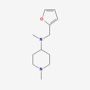 molecular formula C12H20N2O B3834993 N-(furan-2-ylmethyl)-N,1-dimethylpiperidin-4-amine 