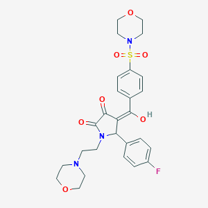 5-(4-fluorophenyl)-3-hydroxy-1-(2-morpholin-4-ylethyl)-4-[4-(morpholin-4-ylsulfonyl)benzoyl]-1,5-dihydro-2H-pyrrol-2-one