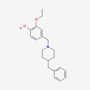 B3835055 4-[(4-benzyl-1-piperidinyl)methyl]-2-ethoxyphenol CAS No. 5261-32-5