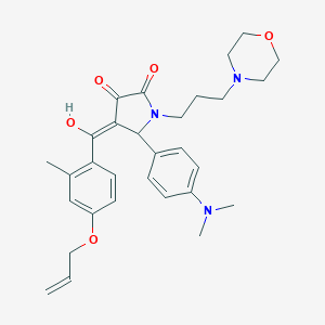 4-[4-(allyloxy)-2-methylbenzoyl]-5-[4-(dimethylamino)phenyl]-3-hydroxy-1-[3-(4-morpholinyl)propyl]-1,5-dihydro-2H-pyrrol-2-one