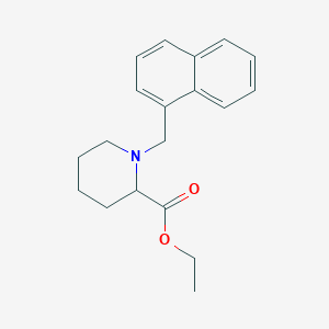 molecular formula C19H23NO2 B3835094 Ethyl 1-(naphthalen-1-ylmethyl)piperidine-2-carboxylate 