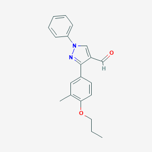 3-(3-methyl-4-propoxyphenyl)-1-phenyl-1H-pyrazole-4-carbaldehyde