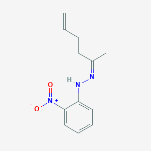 molecular formula C12H15N3O2 B3835223 N-[(Z)-hex-5-en-2-ylideneamino]-2-nitroaniline 