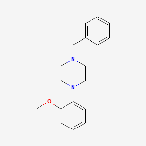 molecular formula C18H22N2O B3835356 Piperazine, 1-(2-methoxyphenyl)-4-(phenylmethyl)- 