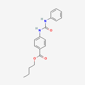 molecular formula C18H20N2O3 B3835399 butyl 4-[(anilinocarbonyl)amino]benzoate 