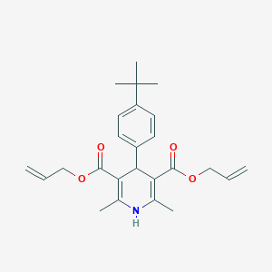 molecular formula C25H31NO4 B383570 Diallyl 4-(4-tert-butylphenyl)-2,6-dimethyl-1,4-dihydropyridine-3,5-dicarboxylate 