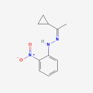 molecular formula C11H13N3O2 B3835829 N-[(Z)-1-cyclopropylethylideneamino]-2-nitroaniline 