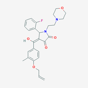 4-[4-(allyloxy)-3-methylbenzoyl]-5-(2-fluorophenyl)-3-hydroxy-1-(2-morpholin-4-ylethyl)-1,5-dihydro-2H-pyrrol-2-one