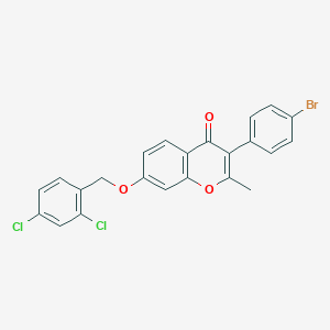 3-(4-bromophenyl)-7-[(2,4-dichlorobenzyl)oxy]-2-methyl-4H-chromen-4-one