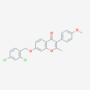 molecular formula C24H18Cl2O4 B383589 7-[(2,4-Dichlorophenyl)methoxy]-3-(4-methoxyphenyl)-2-methylchromen-4-one CAS No. 610749-99-0