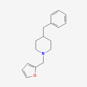 molecular formula C17H21NO B3835893 4-Benzyl-1-(furan-2-ylmethyl)piperidine 
