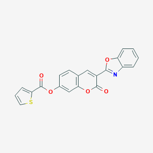 B383592 3-(1,3-benzoxazol-2-yl)-2-oxo-2H-chromen-7-yl 2-thiophenecarboxylate CAS No. 610760-31-1