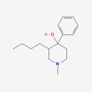 molecular formula C16H25NO B3836097 3-butyl-1-methyl-4-phenylpiperidin-4-ol 