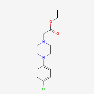 molecular formula C14H19ClN2O2 B3836622 Ethyl 2-[4-(4-chlorophenyl)piperazin-1-yl]acetate 