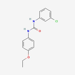 molecular formula C15H15ClN2O2 B3836794 1-(3-Chlorophenyl)-3-(4-ethoxyphenyl)urea CAS No. 13141-93-0