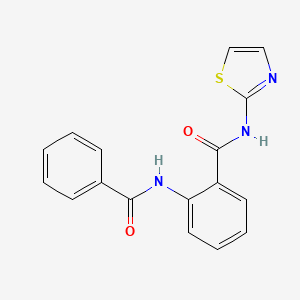 molecular formula C17H13N3O2S B3836853 2-(BENZOYLAMINO)-N~1~-(1,3-THIAZOL-2-YL)BENZAMIDE CAS No. 332911-19-0