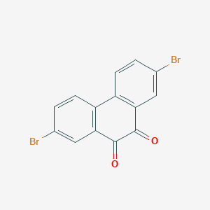 molecular formula C14H6Br2O2 B038369 2,7-Dibromophenanthrene-9,10-dione CAS No. 84405-44-7