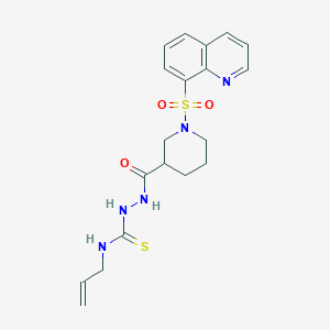 N-allyl-2-{[1-(8-quinolinylsulfonyl)-3-piperidinyl]carbonyl}hydrazinecarbothioamide