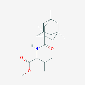 molecular formula C20H33NO3 B383699 Methyl 3-methyl-2-[(3,5,8-trimethyladamantanyl)carbonylamino]butanoate CAS No. 1009412-26-3