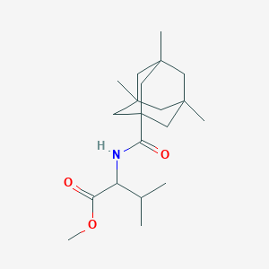 Methyl 3-methyl-2-[(3,5,8-trimethyladamantanyl)carbonylamino]butanoate
