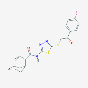 N-(5-{[2-(4-fluorophenyl)-2-oxoethyl]sulfanyl}-1,3,4-thiadiazol-2-yl)-2-adamantanecarboxamide