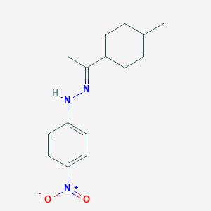 molecular formula C15H19N3O2 B3837032 N-[(E)-1-(4-methylcyclohex-3-en-1-yl)ethylideneamino]-4-nitroaniline 