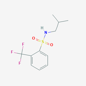 molecular formula C11H14F3NO2S B383705 N-isobutyl-2-(trifluoromethyl)benzenesulfonamide CAS No. 613658-17-6