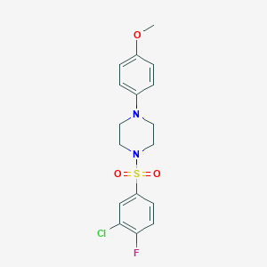 1-[(3-Chloro-4-fluorophenyl)sulfonyl]-4-(4-methoxyphenyl)piperazine