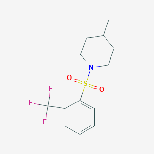 4-Methyl-1-{[2-(trifluoromethyl)phenyl]sulfonyl}piperidine