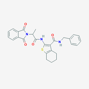 N-benzyl-2-{[2-(1,3-dioxo-1,3-dihydro-2H-isoindol-2-yl)propanoyl]amino}-4,5,6,7-tetrahydro-1-benzothiophene-3-carboxamide